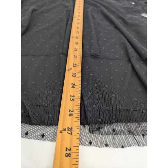 Lane Bryant‎ Womens Black Mesh Embroidered Witchy Wimsygoth Boho Top Size 14/16 - Picture 10 of 10